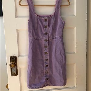 Purple dress denim